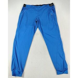 Grey's Anatomy Scrub Pants Womens 2XL Blue Active Jogger Spandex Stretch Medical